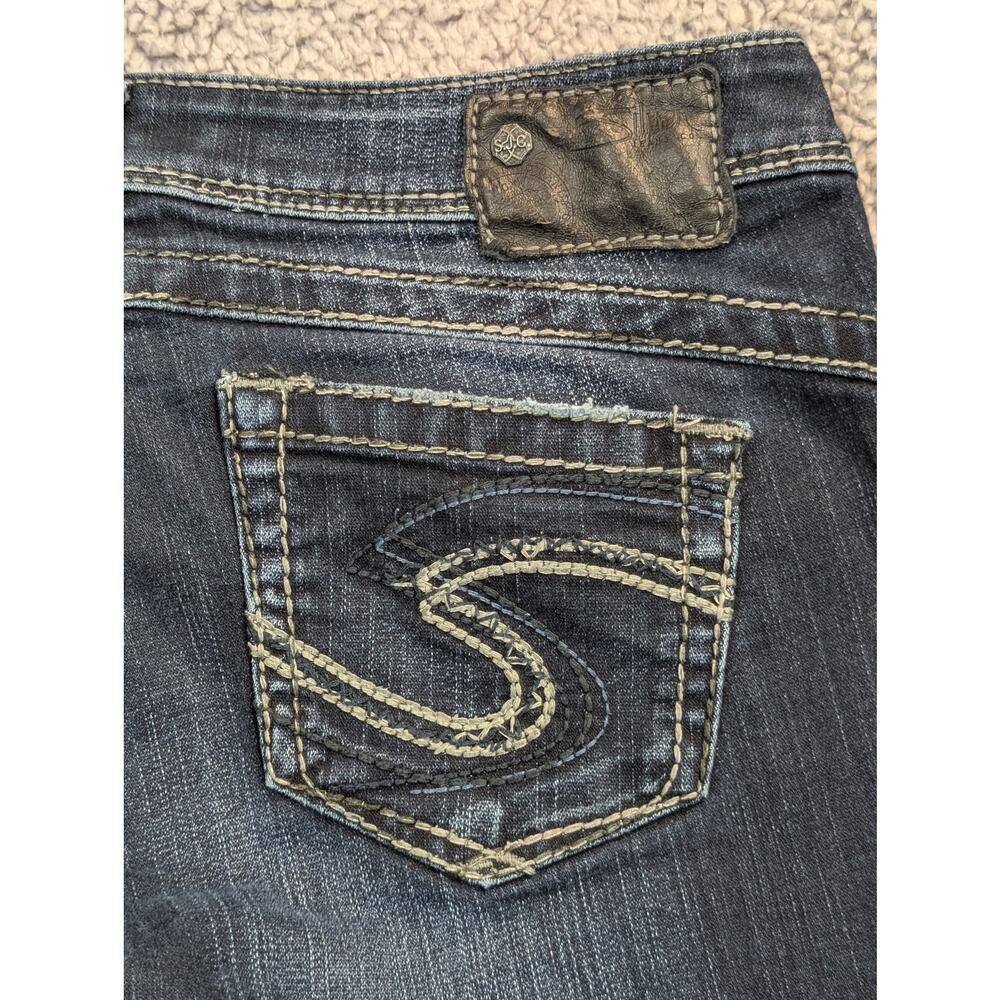 Silver Jeans Women's Size 29x33 Blue Tuesday 16 1/2 (0577)